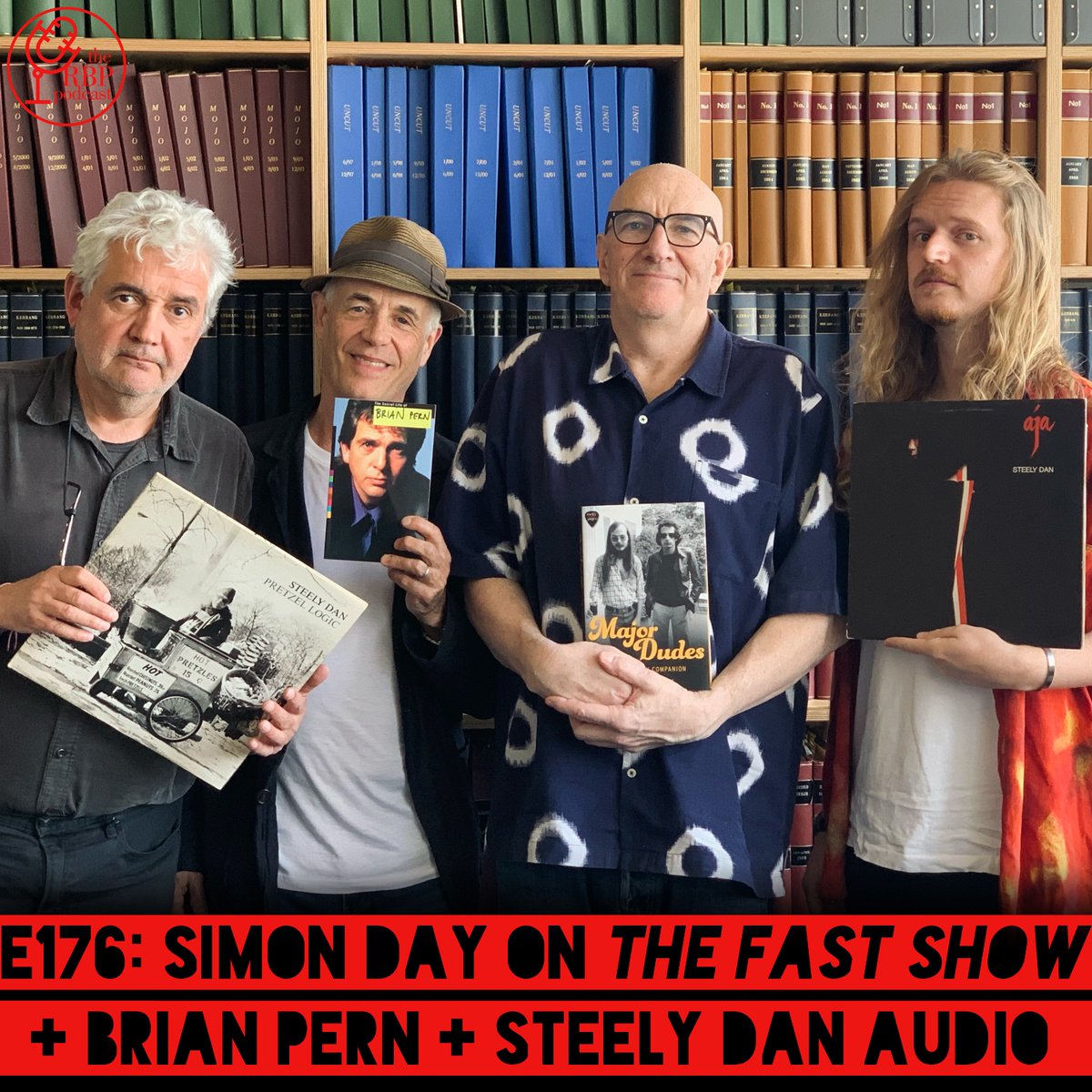 New podcast ep: @TheFastShow1's splendid Simon Day holds forth on Steely Dan and other musical passions and talks about the genesis of his immortal 'prog'n'roll' alter ego Brian Pern. It's a blast! rocksbackpages.com/Podcast/Episod…