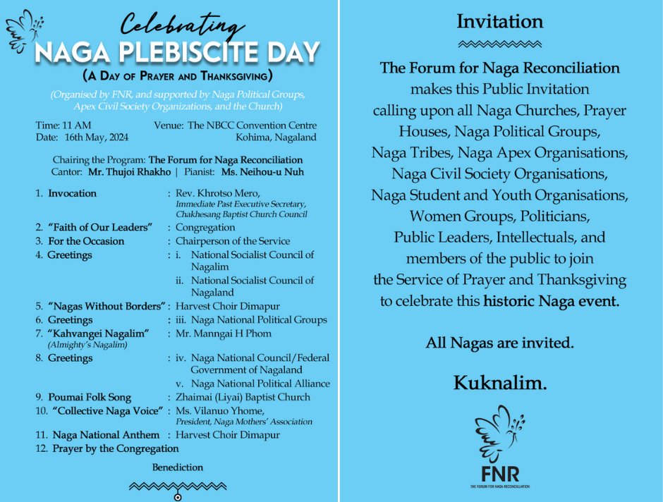 Preparations are in full swing at various venues by various organisations to commemorate #Naga Plebiscite Day on May 16. #NagaPlebisciteDay #Nagalim Read More | ukhrultimes.com/naga-plebiscit…