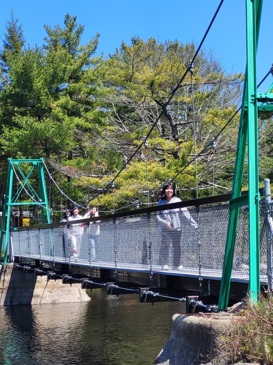 MrHollandBMHS's tweet photo. BMHS students from PE Leadership 12, Canadian History 11 and our NSISP program were able to enjoy the beautiful weather with a hike at Keji Seaside and a short visit to the Sable River suspension bridge. #BMHS #TCRCE #watchuslearn https://t.co/wC3x1R6YPy