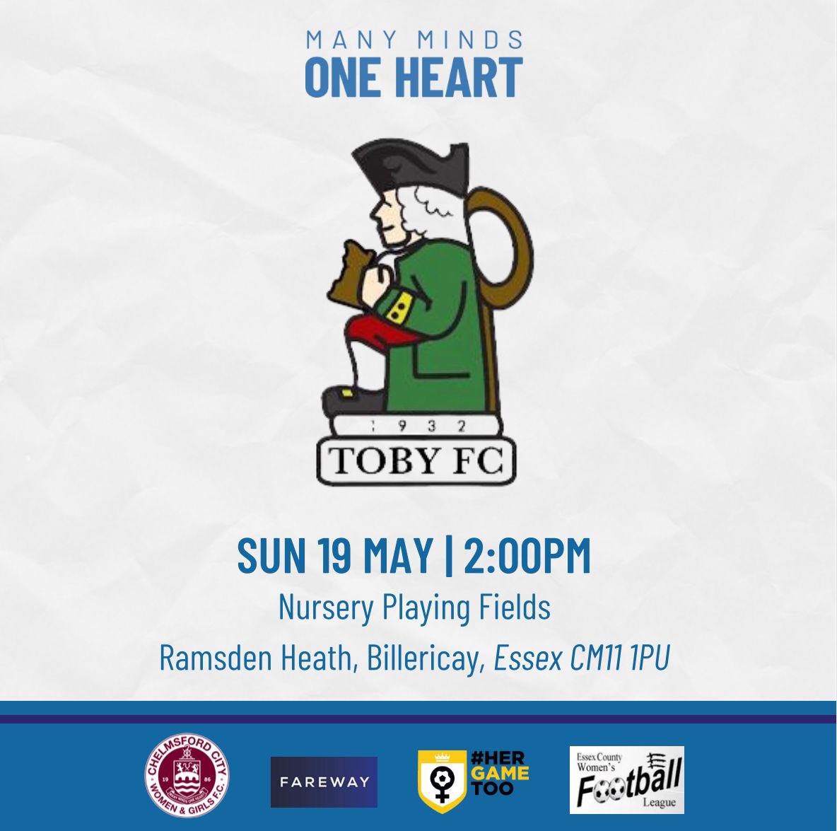 This weekend we end the season against the side where it started. A tough game expected but if you’re around come over!! <a href="/JohnFowlersLLP/">John Fowlers Solicitors LLP</a> <a href="/Farewaytaxisltd/">Fareway taxis</a> <a href="/HerGameToo/">Her Game Too</a> <a href="/WF_East/">Women's Football East</a> <a href="/OfficialClarets/">Chelmsford City FC</a>