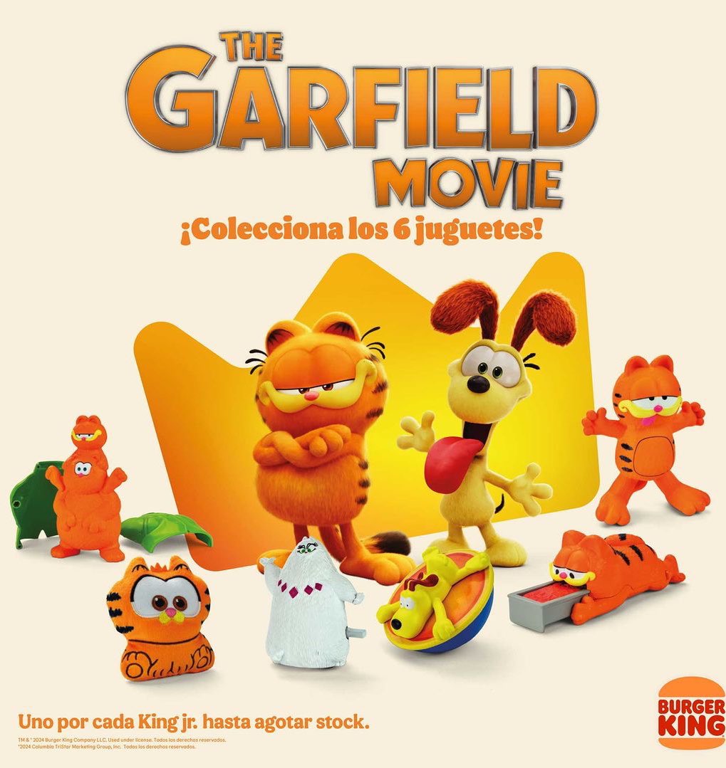 Burger King toys! 🧡 #GarfieldMovie