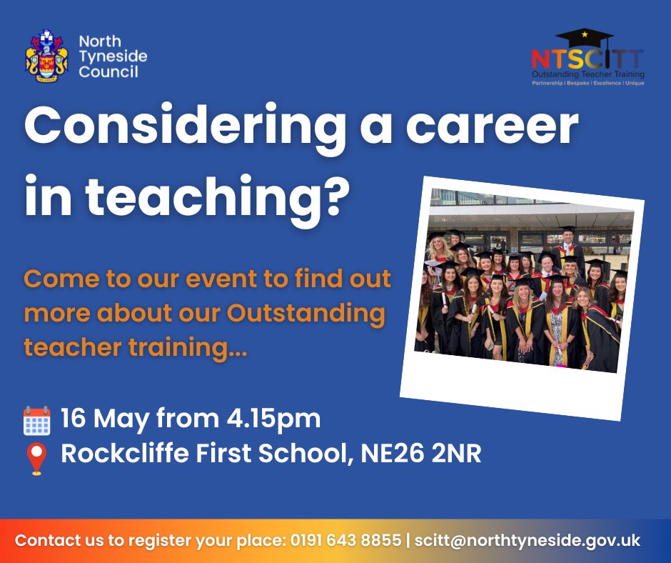 NT SCITT (@ntscitt) on Twitter photo Interested in finding out more about what <a href="/NTSCITT/">NT SCITT</a> could offer you? If so, why not come along to our FREE information session this week to find out more. Our school mentor and past trainee will be on hand to answer your questions. See you there! 😁<a href="/NTCouncilTeam/">North Tyneside Council</a> <a href="/NTPrimaryTeam/">Education North Tyneside Primary Team</a> Interested in finding out more about what <a href="/NTSCITT/">NT SCITT</a> could offer you? If so, why not come along to our FREE information session this week to find out more. Our school mentor and past trainee will be on hand to answer your questions. See you there! 😁<a href="/NTCouncilTeam/">North Tyneside Council</a> <a href="/NTPrimaryTeam/">Education North Tyneside Primary Team</a>