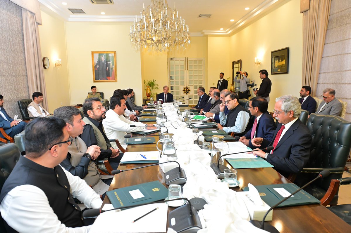 Islamabad: Prime Minister Muhammad Shehbaz Sharif chairs a meeting on the matters related to Balochistan province on 13 May, 2024.