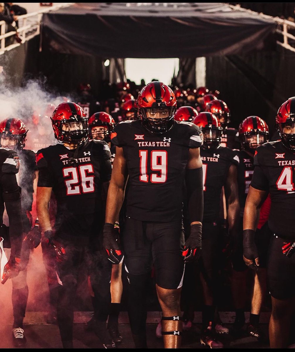 After a great conversation with @TTUCoachBook @CoachZFitch @JoeyMcGuireTTU I’m honored to receive an offer from @TexasTechFB ‼️ @DentonGuyer_FB @ReedHeim @mike_gallegos16 @kylekeese @twftraining @DontonioKeshon @GPowersScout @TheUCReport @adamgorney @dctf @MikeRoach247…