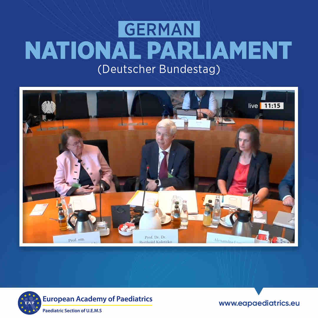 The President of the European Academy of Paediatrics (EAP), Berthold Koletzko, provided his expert scientific insights during a public hearing held by the German National Parliament (Deutscher Bundestag) on the topic of child health and the role of school meals. #childrenhealth