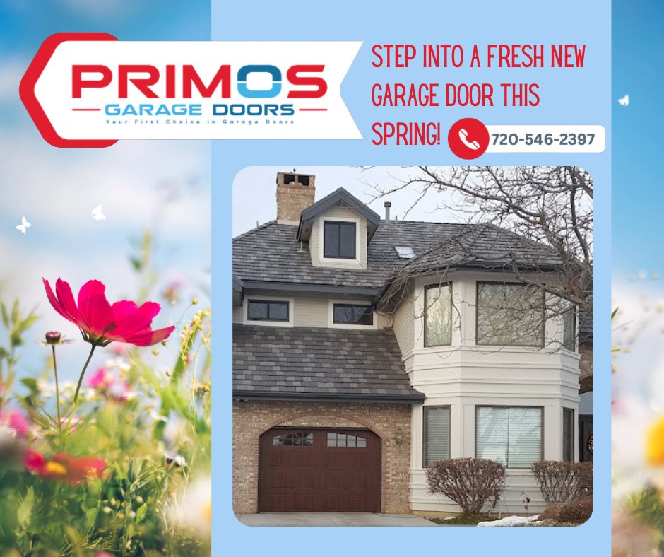 Spring is in the air, and what better way to embrace the season of renewal than by giving your home a fresh, new look? 

📞 (720) 437-9070
💻 primosgaragedoors.com

#primosgaragedoors #yourfirstchoice#familyowned #smallbusiness