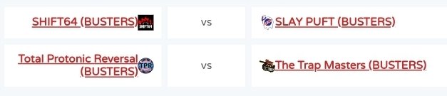 GBSULeague's tweet image. Matches for Chapter 3 Season 1 are live! Make sure to follow each of their socials ( @TheTrapMasters  @TeamSlayPuft @SHIFT64_GAMING @gbsul_tpr ) for updates on their matches! Good luck teams and can&apos;t wait to see y&apos;all throw down next week! 🚫👻