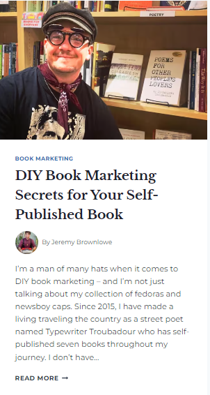 I’m a man of many hats when it comes to DIY book marketing 
prolificwriters.life/diy-book-marke…

#author #authormarketing #bookwritingting #novelwriting #writingcommunity #bookmarketing  #bookmarketingtips #writingcommunity #writingtips #indieauthor