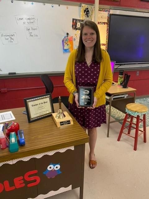 Congratulations to Anna Boles for being CDMS Teacher of the Year and 6-8 District Teacher of the Year!!