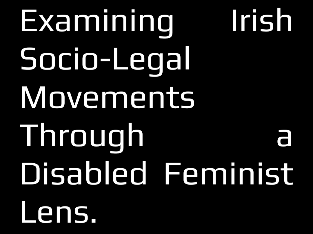 Excited to announce that my abstract for a chapter in the upcoming International Handbook of Feminist Disability Studies has been accepted! I'll be writing about Ireland's Socio-Legal movements and critically analysing them from a disabled perspective.