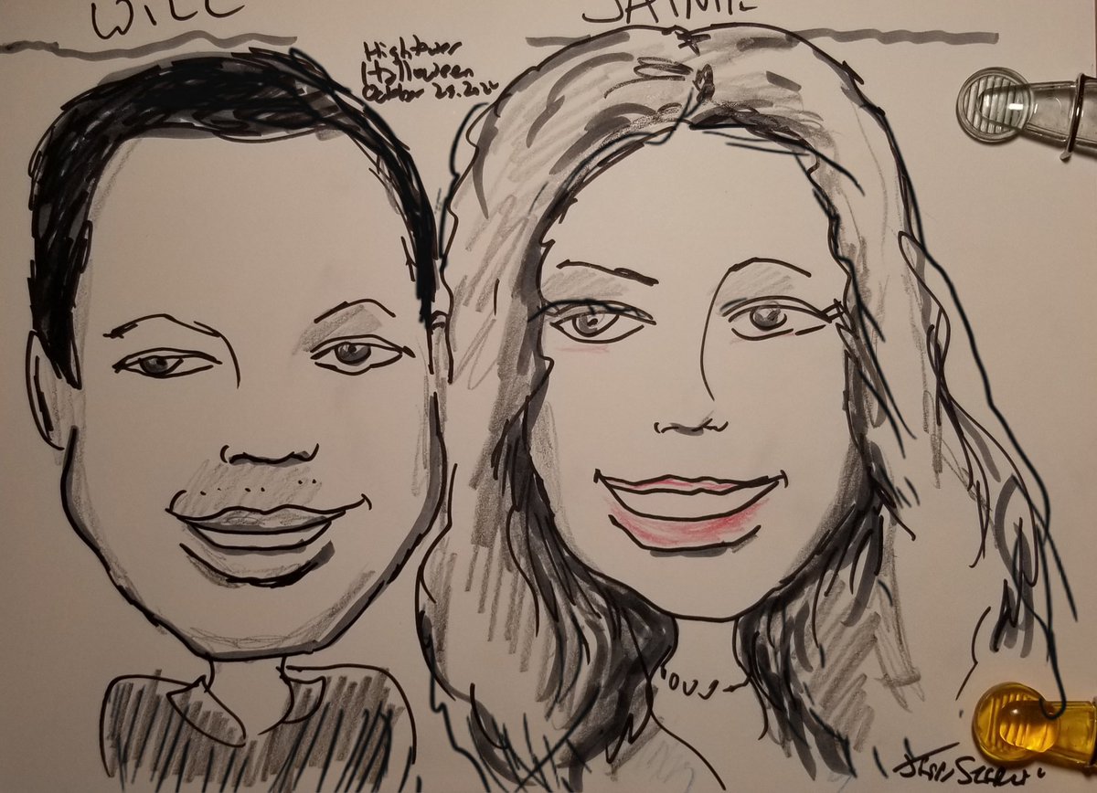 #BirthdayParty in #BocaRatonFlorida guests took home cute quick sketch #Caricature drawings by #DelrayBeachCaricatureArtist Jeff Sterling from FloridaCaricatures.Com