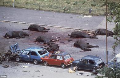 💔💔💔💔💔💔 Dear @rishisunak ~ you want to take the UK out of the #ECHR, violating the Good Friday Agreement that has meant peace Please show this to your precious daughters. Its what happened when the IRA bombed the Life Guards in Hyde Park in 1982 I remember it #RishiSunak