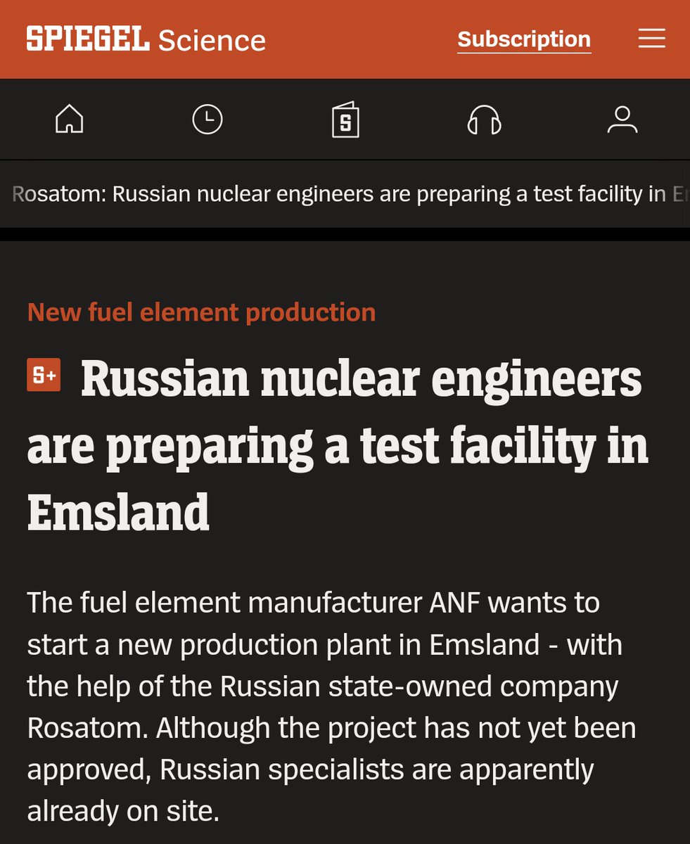 Seriously? Have Germans learnt nothing with the 'purely economic' Nord Stream 2 project? Are they blind to russian occupation of the Zaporizhzhia nuclear power plant and constant violation of plant integrity? Why does this come instead of sanctions against rosatom? Via @sumlenny
