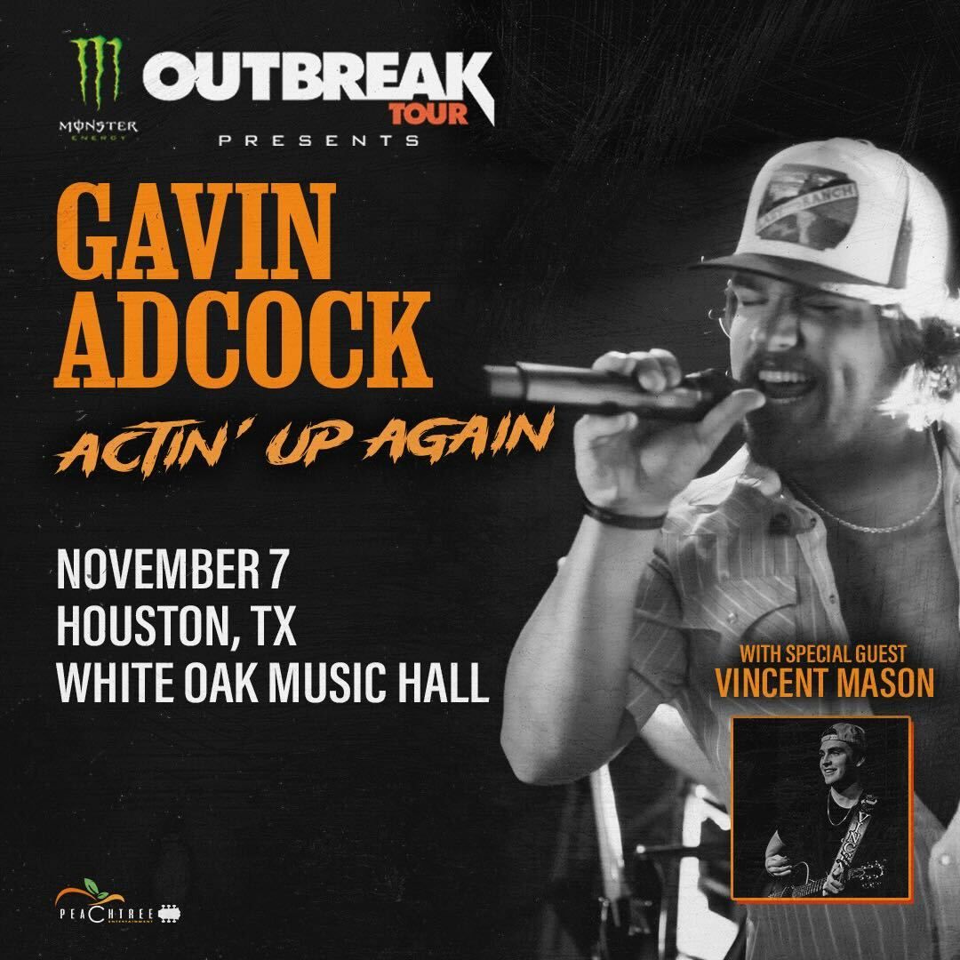 Monster Energy presents @gavinadcockmusic's 'Actin' Up Again' tour, which will be taking place on the Downstairs stage on November 7th with support from Vincent Mason 🤩 Tickets go on sale this FRIDAY at 10am, RSVP to our official FB event: buff.ly/3ycUBzk ⚡