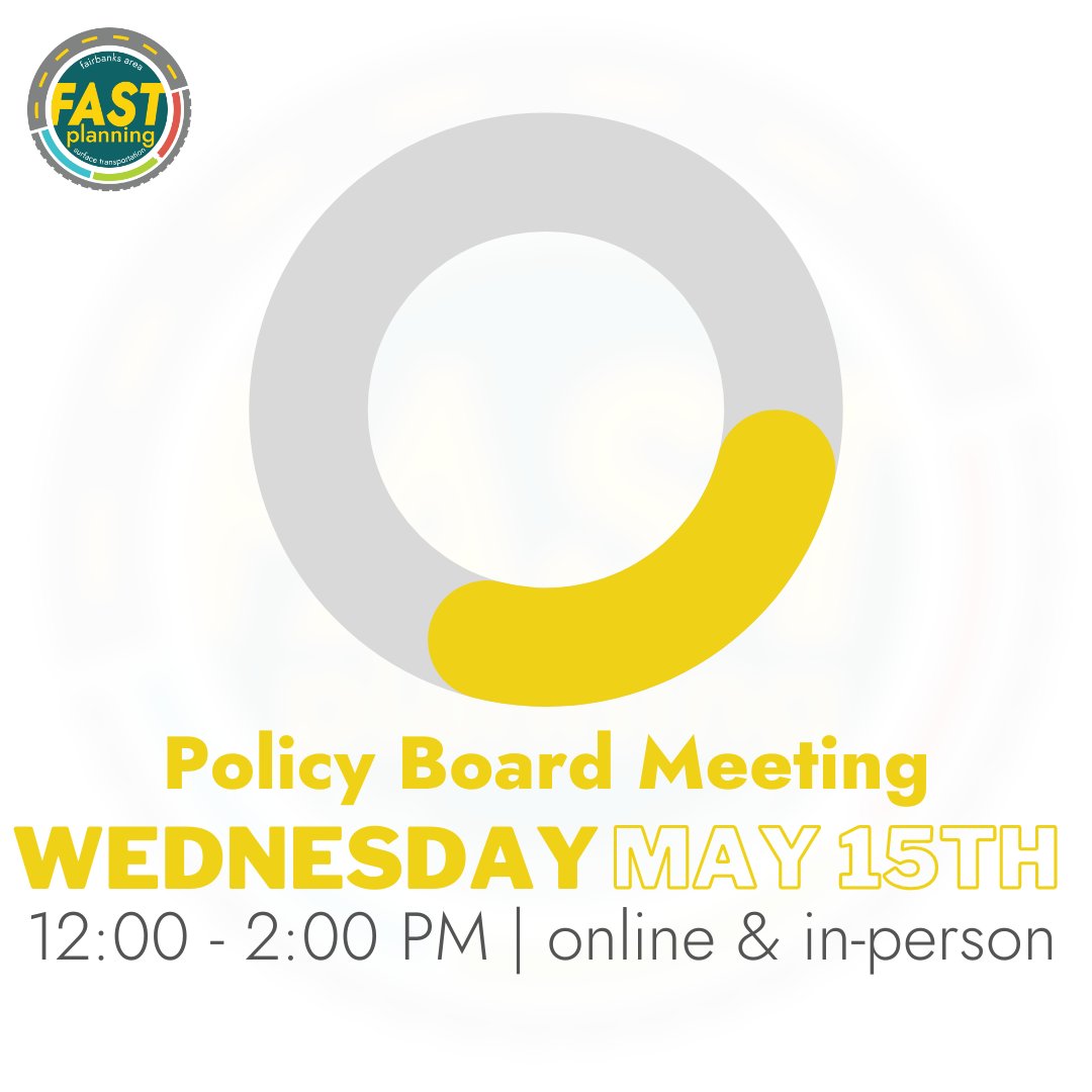 FASTplanning's tweet photo. This Wednesday 5/15, our Policy Board will meet in-person at our office from 12:00 - 2:00 PM. You can join us for this meeting in-person, or online at https://t.co/W9DRdEuZSW. Swipe to see the [light] agenda for this week's meeting! Full Meeting Packet at: https://t.co/S1kcCZTZbE https://t.co/wsDhMNarCd