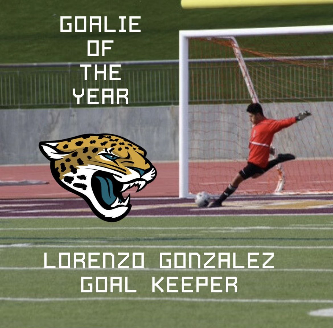 Congratulations to Lorenzo Gonzalez for winning 11-5A Goalie of the year!! #GO1N0 @tascosoccer @LethalSoccer @JacobNunez27