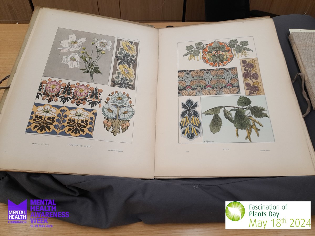 Pop into the Archives Research Centre tomorrow to look at rare publications from our collections about botany and plants. The drop-in activity is part of our events for #MentalHealthAwarenessWeek and coincides with an exhibition for #plantday 🪴 lancaster-uk.libcal.com/event/4209063