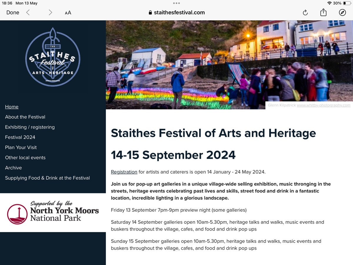 whitby_pilgrim's tweet photo. Great news for artists - registration for the Staithes Festival has been extended by 10 days.

Access the forms at https://t.co/tsREA0f3XB whilst you still can - see you there!

@StaithesFest https://t.co/ZGjcZtCooi