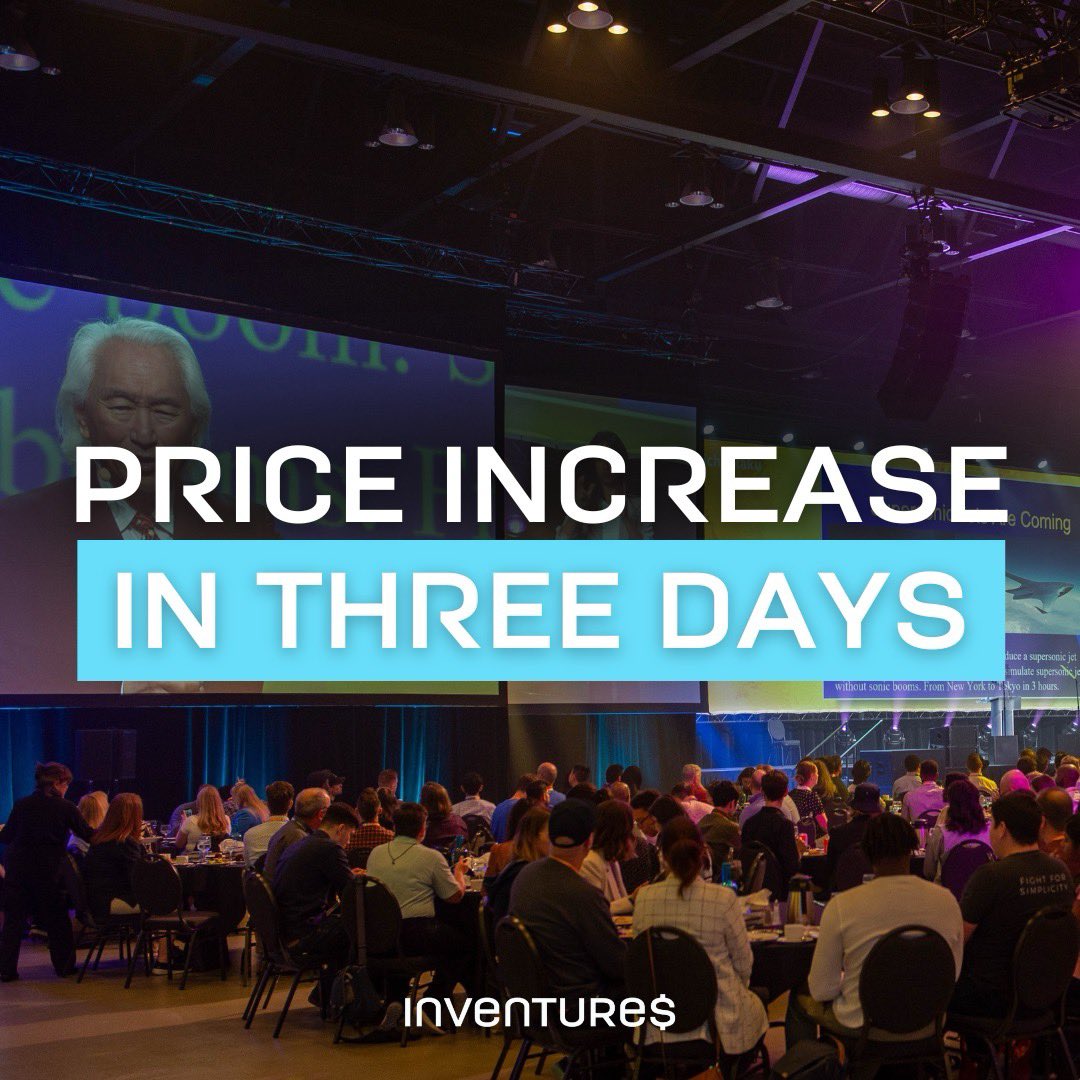 Don't forget: Ticket prices increase from $749 to $999 after May 15th! Don't delay -- save big and get in on the action at #Inventures2024: inventurescanada.com/register/ #yyc #abtech