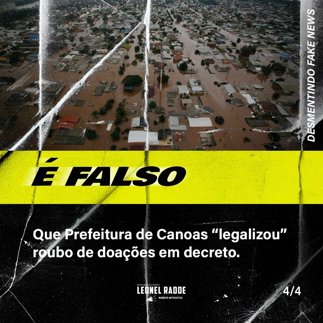 COMBATE A DESINFORMAÇÃO!
Se a extrema direita e os influencers da desgraça espalham a mentira, nós rebateremos com os fatos: através da checagem da @agencia_lupa, nosso mandato desmentiu mais algumas das fake news que estão circulando nas redes sociais, a respeito do trabalho…