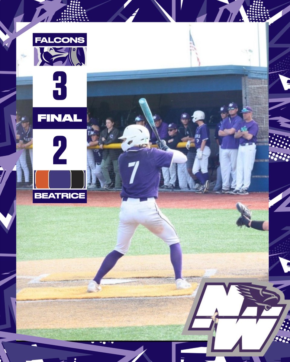 🚨FALCONS WIN

Quinn Waring goes the distance tossing 7 spectacular innings. Falcon bats are led by Jacob Robison, Tyler Aldridge, Grant Swanson, and Logan Schulz. Also put down 3 perfect team bunts when it mattered most‼️
Falcons advance in the State tournament tomorrow at UNO