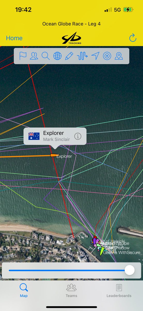 oceangloberace's tweet photo. Congratulations Team Explorer crossed #OGR2023 Leg 4 finish line after 69 days at sea! #OGR2023 - 24 Last boat in, finally finished their around the world adventure! https://t.co/edO0mxl01I