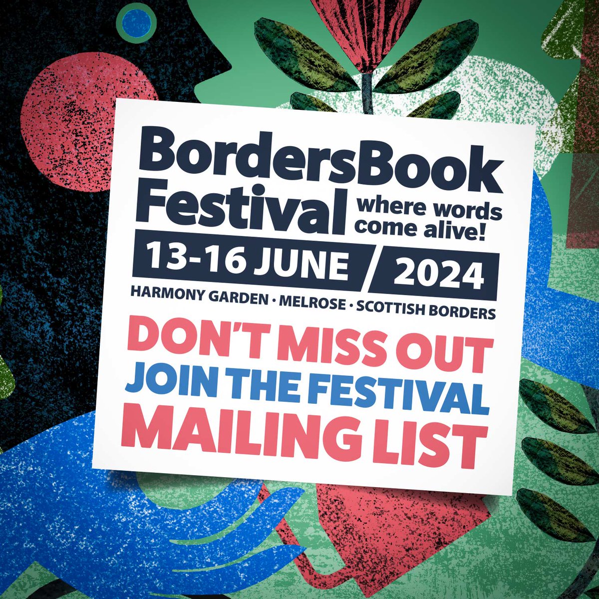 Regular e-newsletters keep you up-to-date with everything you need to know about this year's festival - and more! You know you want to. CLICK HERE TO JOIN: bit.ly/3QrgAc6