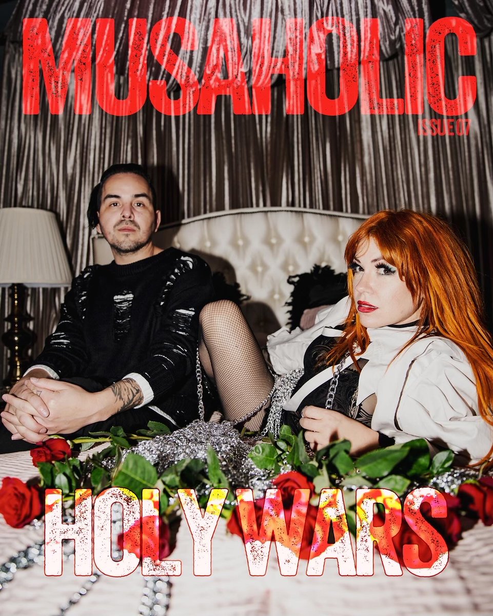 🌹 @holywarsmusic are the cover stars for the latest issue of @MusaholicMag Pre-order your copy now: musaholicmag.com/issue-07