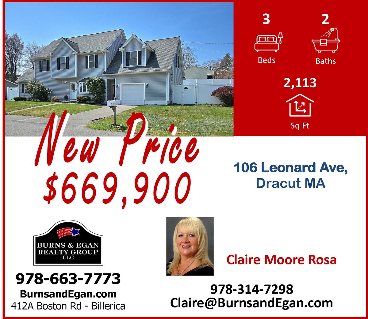 New Price!
#Dracutrealestate #DracutMArealestate #DracutMA  #realestatemarket #justlisted #DracutMAhomes #homesforsale #homeownership #realestate #burnsandegan #dreamhome #forsale #househunting #homes #newhome #house