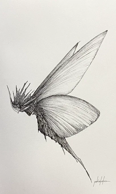 #私はこういう絵描きです見た絵描き全員参加
ボールペンで空想画を描く素人です。 