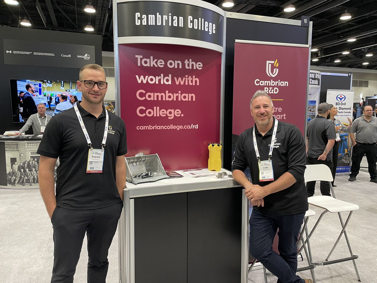 Cambrian has what you need to help your company take on the world. Stop by our booth in the Northern Ontario Mining Showcase @CIMorg Connect to learn how we can help with mining innovation, building your workforce, and corporate upskilling #SmartMining #CIMConnect
