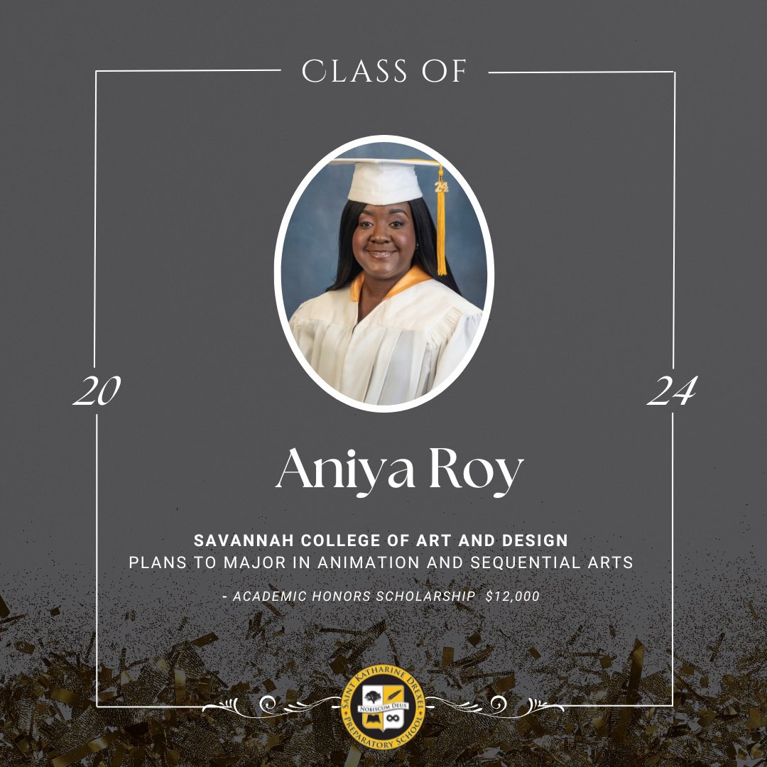 Congratulations Aniya Roy 💛🤍🐝🖤 on all your future endeavors!

Follow us daily for Senior Spotlights and more at drexelprep.com

#Since1915
#XUP
#SKDP
#Prep
#PreppedForLife