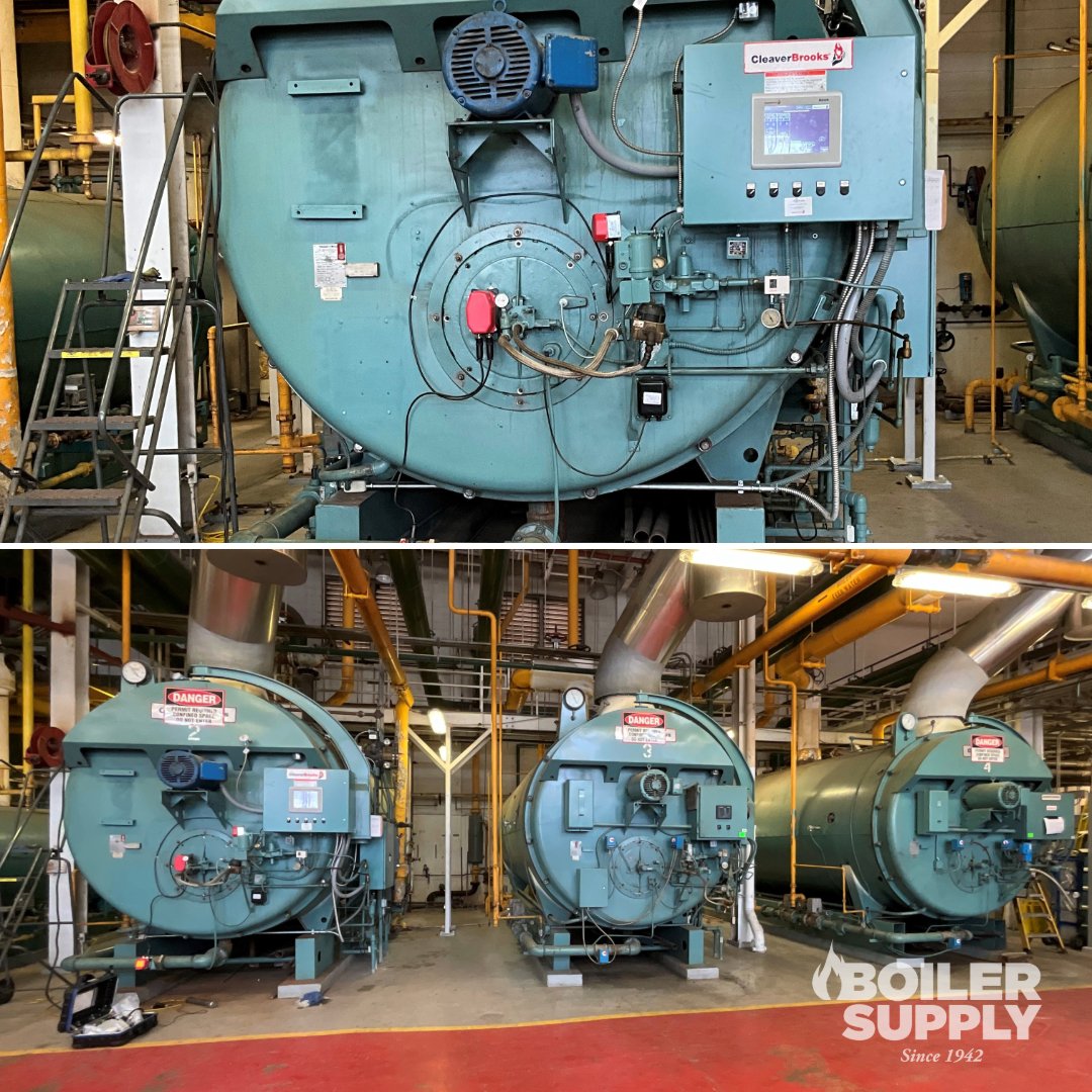 BoilerSupply's tweet photo. One Hawk 4000 control conversion down, two more to go!

These advanced control features will boost boiler operating efficiencies and reduce fuel costs for the customer!

#boilersupply #boilers #boilersolutions #cleaverbrooks https://t.co/tTsGuUrWms