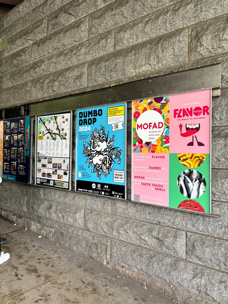 Museum of Food and Drink (@mofad) on Twitter photo Find MOFAD next time you cross the Brooklyn Bridge!
We've got a flavorful new poster up with all the info you need to get to the museum over in DUMBO. Just scan the QR code for directions and tickets!
Shout out to Nacho, our resident museum child, for scale. Find MOFAD next time you cross the Brooklyn Bridge!
We've got a flavorful new poster up with all the info you need to get to the museum over in DUMBO. Just scan the QR code for directions and tickets!
Shout out to Nacho, our resident museum child, for scale.