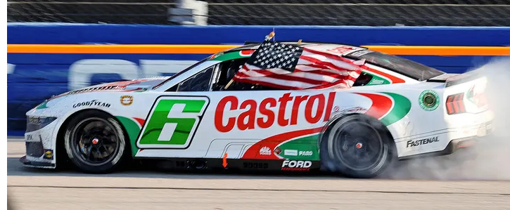 Respect on this young lady and her parents! Brad Keselowski, won the Goodyear 400 at Darlington on May 12, 2024. The next day his daughter took the American flag he held out the window of his car to school so her class could use if for the Pledge of Allegiance!