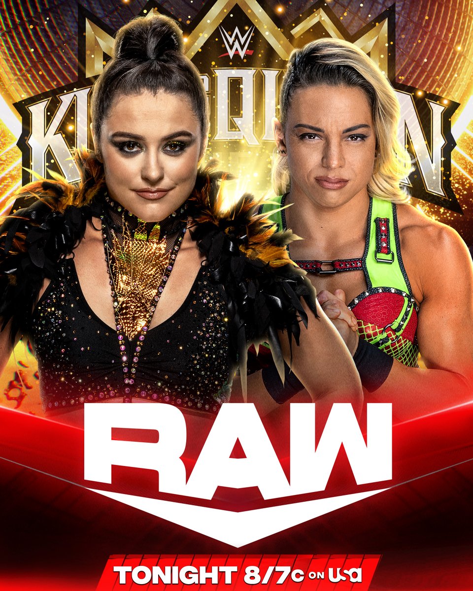 .@Real_Valkyria and @ZoeyStarkWWE battle it out in a Quarterfinal Matchup of the #QueenOfTheRing Tournament TONIGHT on #WWERaw! 📺 8/7c on @USANetwork