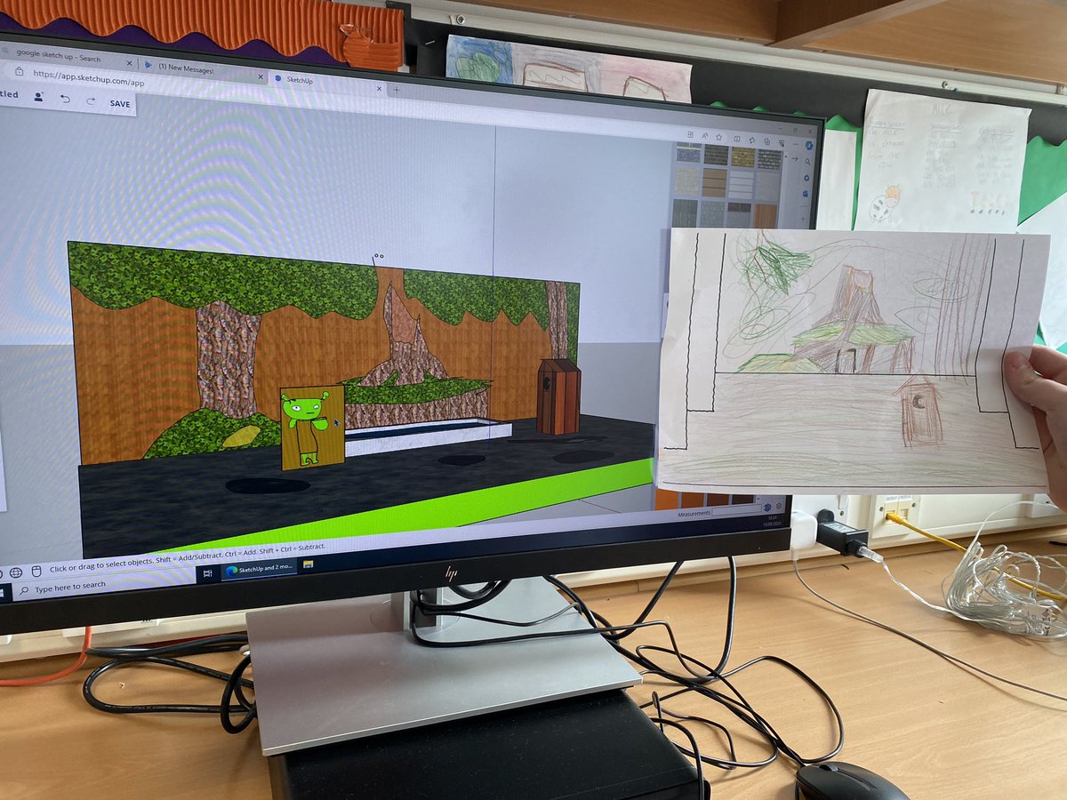 Great work from S1 showing #braescreativity and STEAM skills @braeshigh today creating set designs using Google SketchUp #article13 #article31 @Braes_STEM