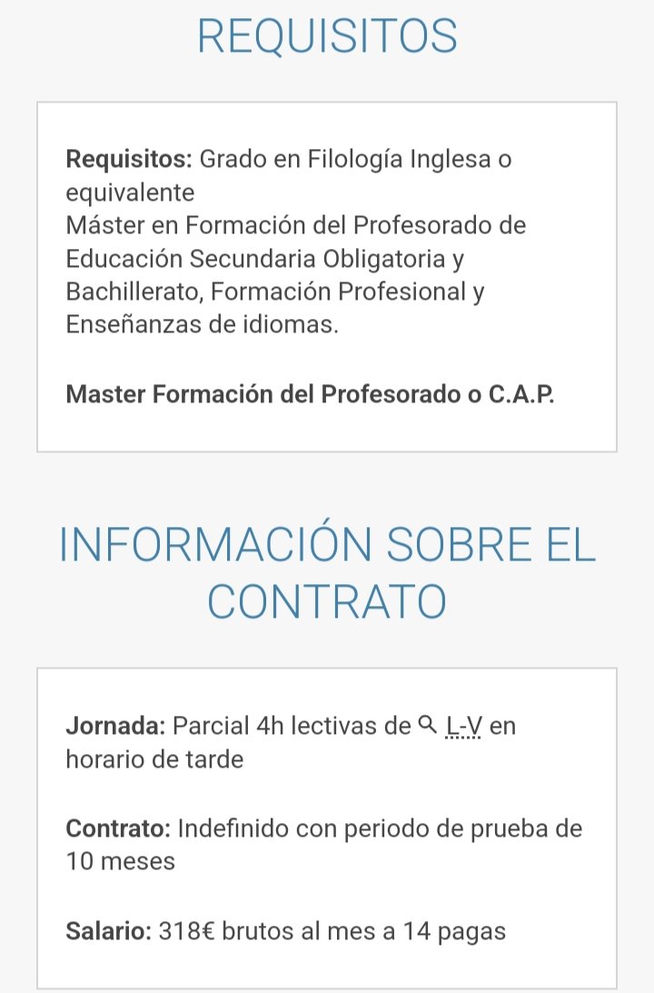 La hostia, menuda puta basura. 
Y el trabajo es en Madrid, sitio muy baratito para vivir con 318€ brutos al mes.
Flipante.