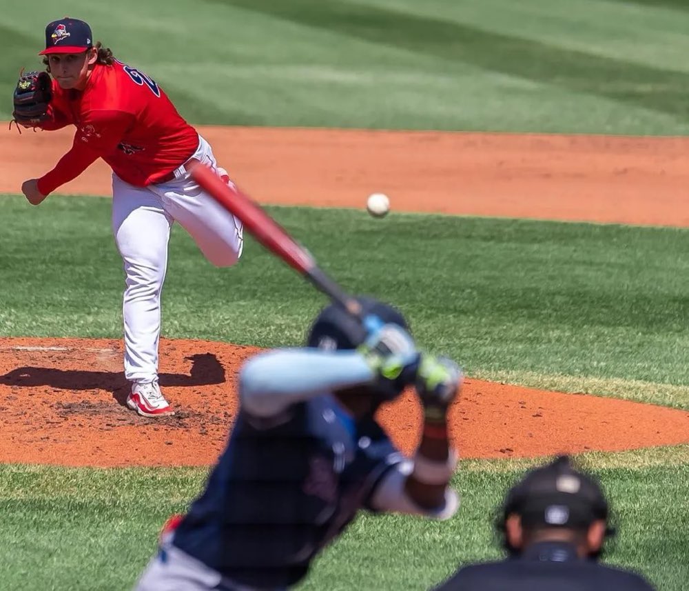 Zach Penrod continues to impress for Double-A Portland Link: tinyurl.com/yu87m33n New from @ByAndrewParker for @BeyondtheMnstr. (📸/@bradykingvideo)