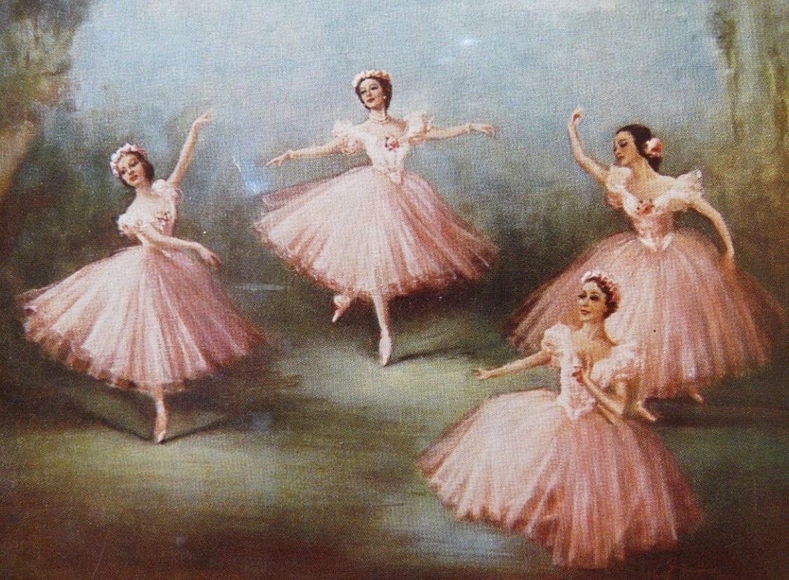 softblushs's tweet photo. ballet dancers paintings by carlotta edwards https://t.co/xcp4vXfuY7