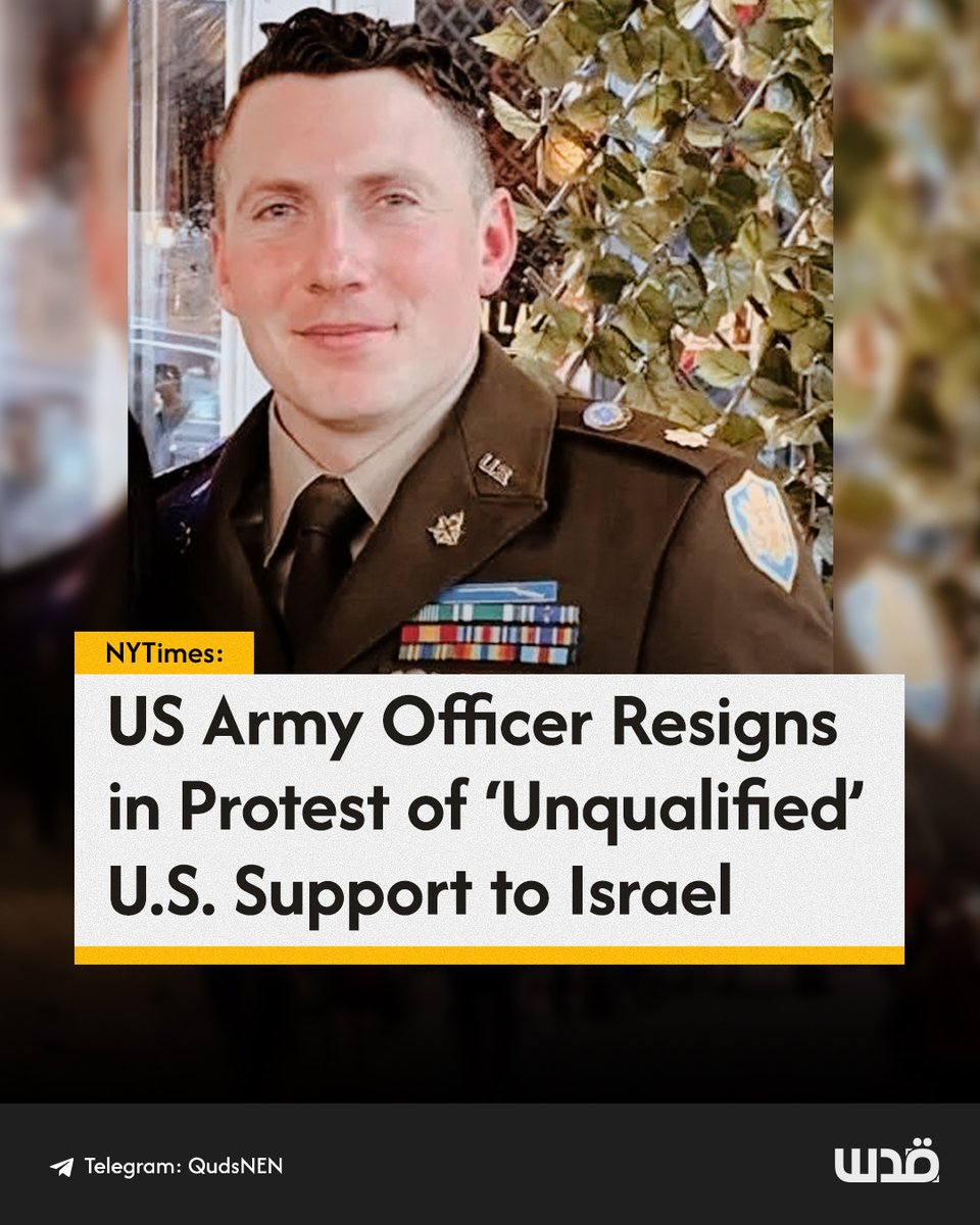 American Army officer Maj. Harrison Mann has resigned in protest over the United States’ support for Israel, which he said had 'enabled and empowered' the killing of Palestinian civilians. 'While assigned to the Defense Intelligence Agency, I was enabling policies that violated
