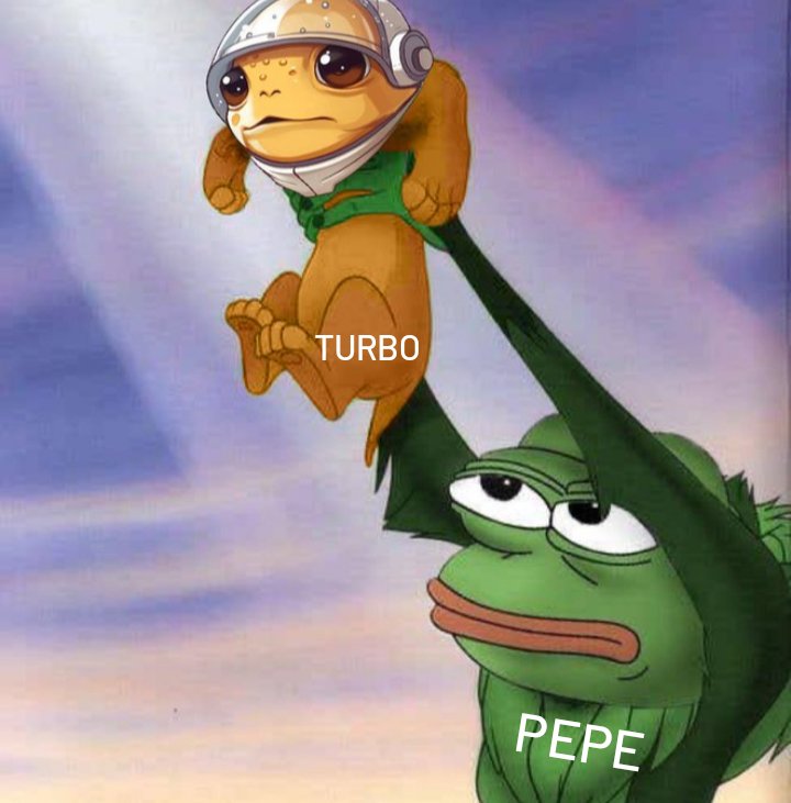 Soon $Pepe will crown the true king of the amphibians 😉

It's $Turbo time 🚀🚀🚀

#pepe #meme #memes #bullrun