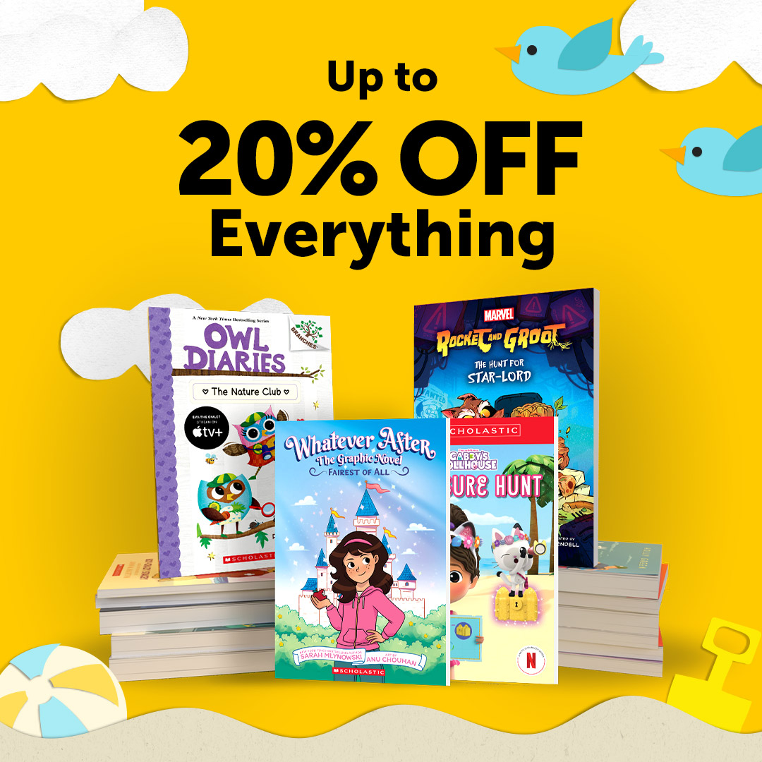 Stock up for a sea-sun of fun with bright books and savings! Use code READ4FUN to enjoy up to 20% off everything at The Scholastic Store. Only through 5/16! Shop now. bit.ly/3JVdlWV