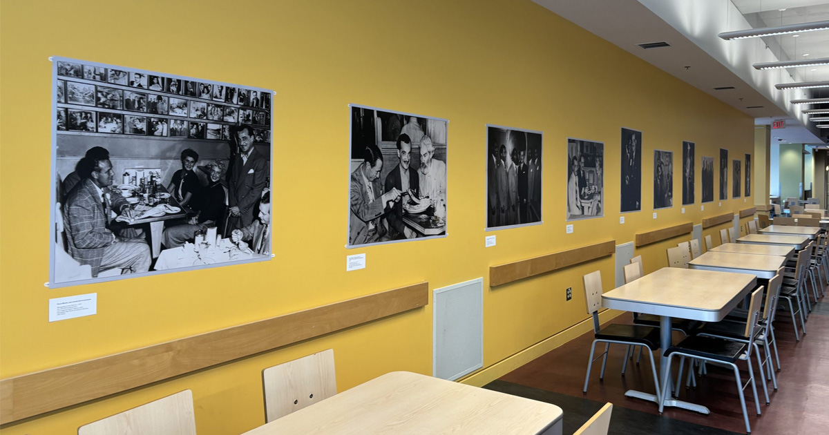 ubclibrary's tweet photo. Rare Books and Special Collections and University Archives have launched an exhibit about 1940/50s entrepreneur and restaurateur, Oscar Blanck. The photos are on display in Ike’s Café at the Irving K. Barber Learning Centre. Learn more: https://t.co/45edqPl1KJ https://t.co/60ajlUzezc