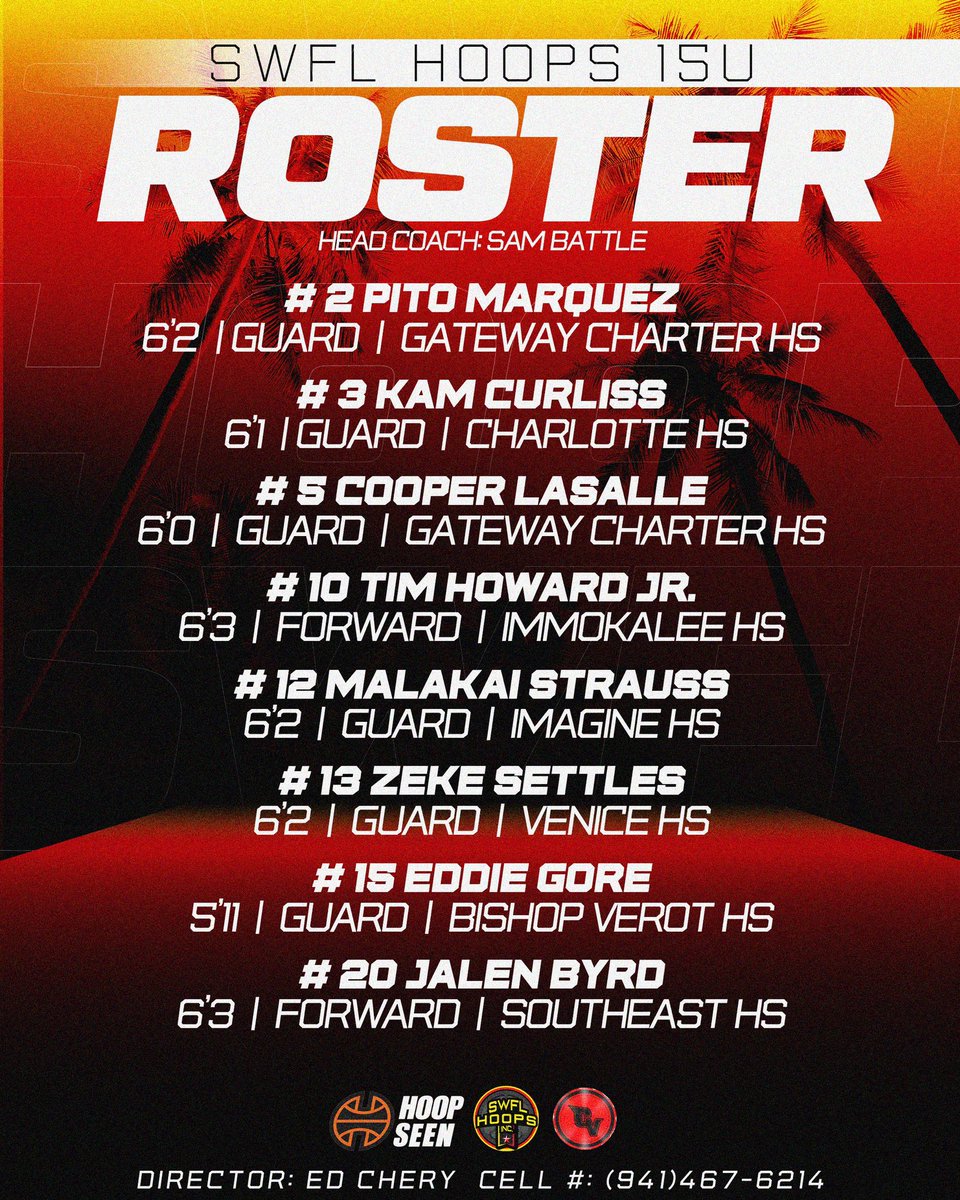 SWFL Hoops (@swfl_hoops) on Twitter photo SWFL Hoops 2027
Next stop.. ✈️
<a href="/hoopseen/">HoopSeen</a> NCAA Atlanta Jam
📆 May 17th - May 19th
📍Suwanee , GA
College Coaches, come check us out!
#RecruitSWFLHoops 🖤❤️🔥💛
<a href="/JustinDYoung/">Justin Young</a> @HoopSeenJuJu <a href="/GTuckerHoops/">Garrett Tucker</a> <a href="/HoopSeenDP/">Daniel Paccione</a>
<a href="/rmcgeehoopseen/">Reggie McGee (HoopSeen)</a> <a href="/HoopSeenFL/">HoopSeen Florida</a> SWFL Hoops 2027
Next stop.. ✈️
<a href="/hoopseen/">HoopSeen</a> NCAA Atlanta Jam
📆 May 17th - May 19th
📍Suwanee , GA
College Coaches, come check us out!
#RecruitSWFLHoops 🖤❤️🔥💛
<a href="/JustinDYoung/">Justin Young</a> @HoopSeenJuJu <a href="/GTuckerHoops/">Garrett Tucker</a> <a href="/HoopSeenDP/">Daniel Paccione</a>
<a href="/rmcgeehoopseen/">Reggie McGee (HoopSeen)</a> <a href="/HoopSeenFL/">HoopSeen Florida</a>