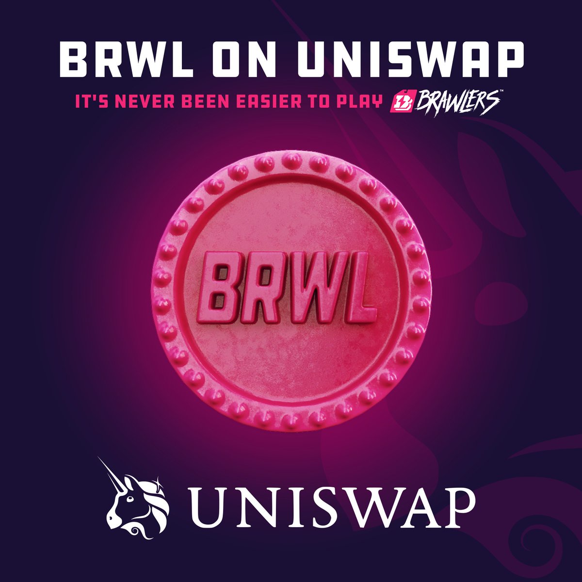 🤼‍♂️ Join Monthly 'BRWL4ALL' Competitions: Gear Up with $BRWL! Dive into the #Brawlerverse and compete in our monthly 'BRWL4ALL' battles. Secure your spot by snagging $BRWL tokens on @Uniswap. Ready to enter the arena? Get your $BRWL here: go.tyranno.io/brwl-uniswap.