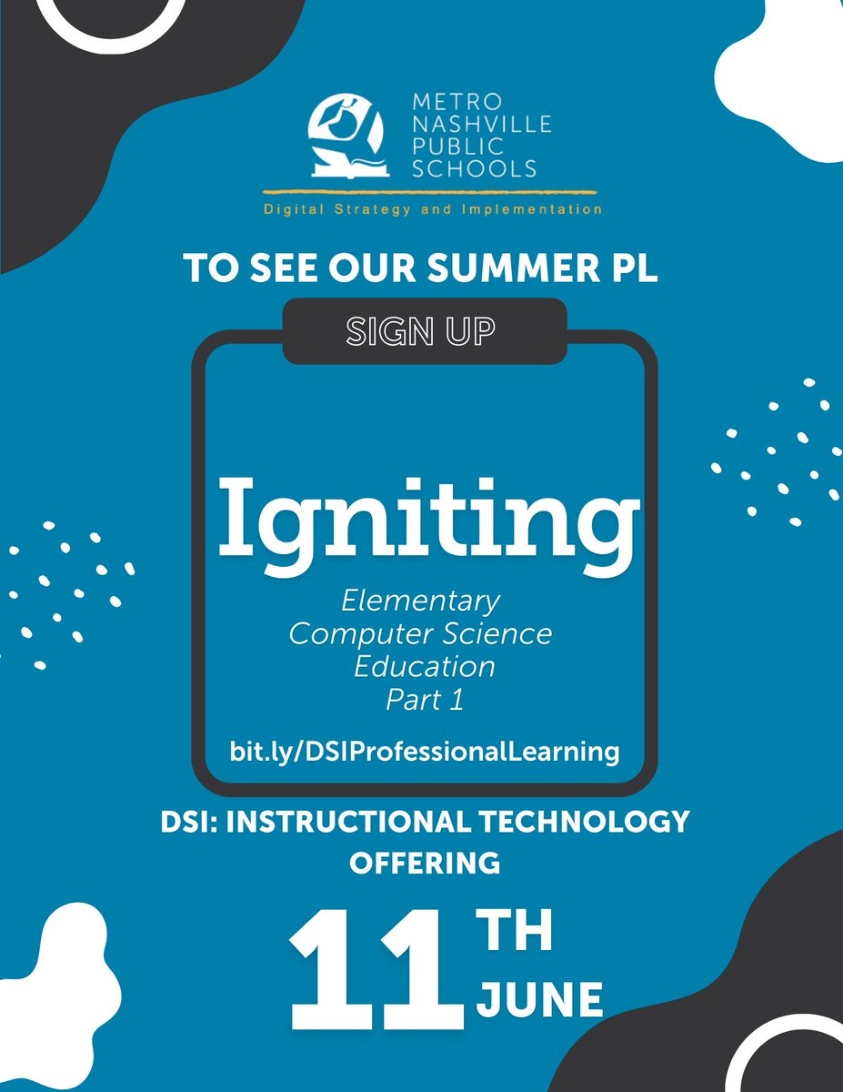 We look forward to seeing you at our Summer Professional Development,  We have Instructional Tech Professional Learning at multiple locations.  Sign Up Below k12mnps.sharepoint.com/sites/655-HSTG…………
@MetroSchools
@MyPowerSchool
#professionallearning