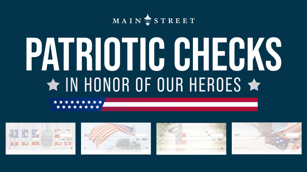 MainStreetInc's tweet photo. Browse our patriotic check scenes to honor our heroes ahead of #MemorialDay! Learn more: https://t.co/wBpM96Q2g4 https://t.co/594gbp804t