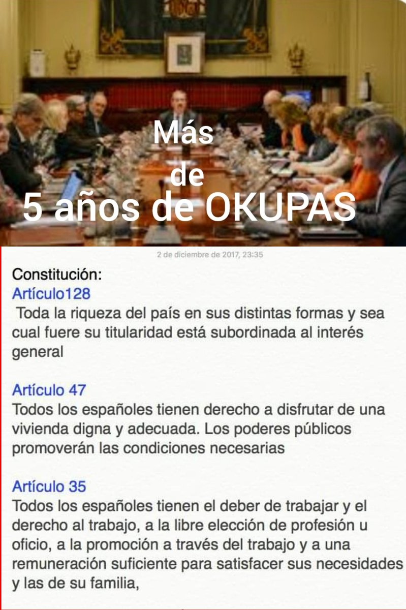 fcastellanopab1's tweet photo. A tod@s l@s que se les llena la boca defendiendo su constitución, ejemplo PPsoe y sus congéneres 
Aquí os pongo solo 3 artículos de ella y el CGPJ que llevan más de 5 años de okupas 
O aplicáis vuestra carta magna o cerráis la 🙊de una vez y proclamamos la III República ♥️💛💜✊ https://t.co/Z281G0GvEA