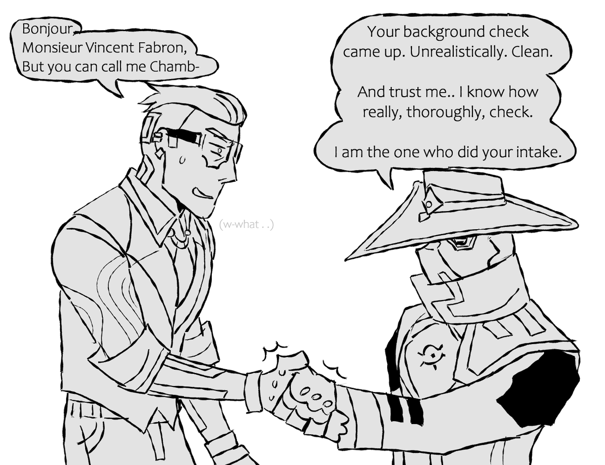 Ok fixed one thing,
Anway they are technically enemy to lovers bc I imagine they had a lot of distrust of each other in the beginning,
I love love too much so focus more on post-disliking each other

But for fun..

#ValorantArt #Cyphber 